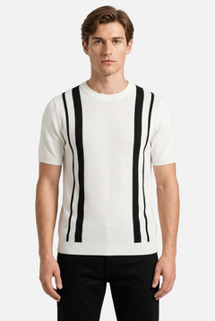 Men’s Striped Knitted T-Shirt