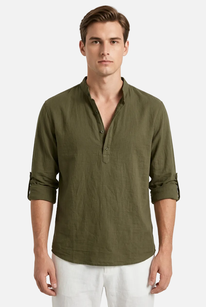 Men's Long Sleeve Cotton Shirt