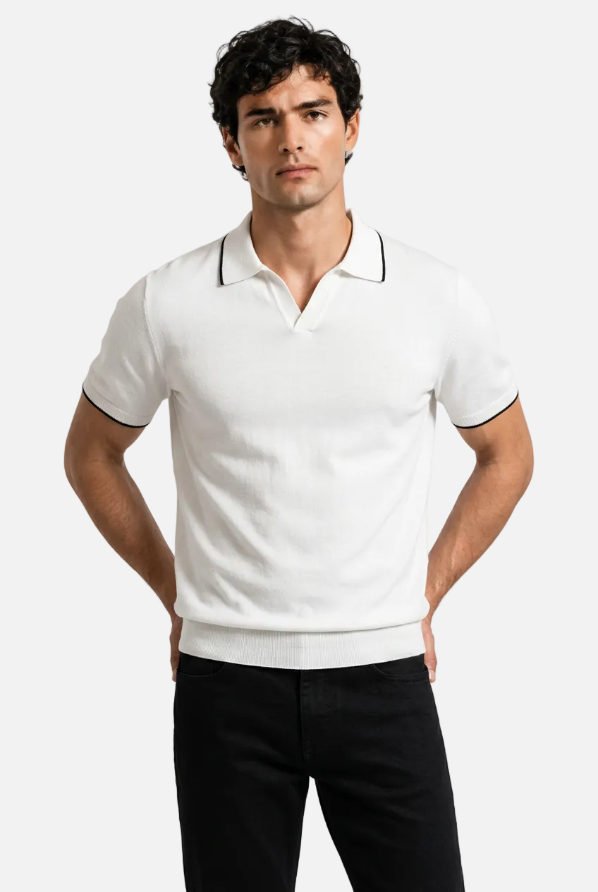 Men’s V-Neck Draped T-Shirt