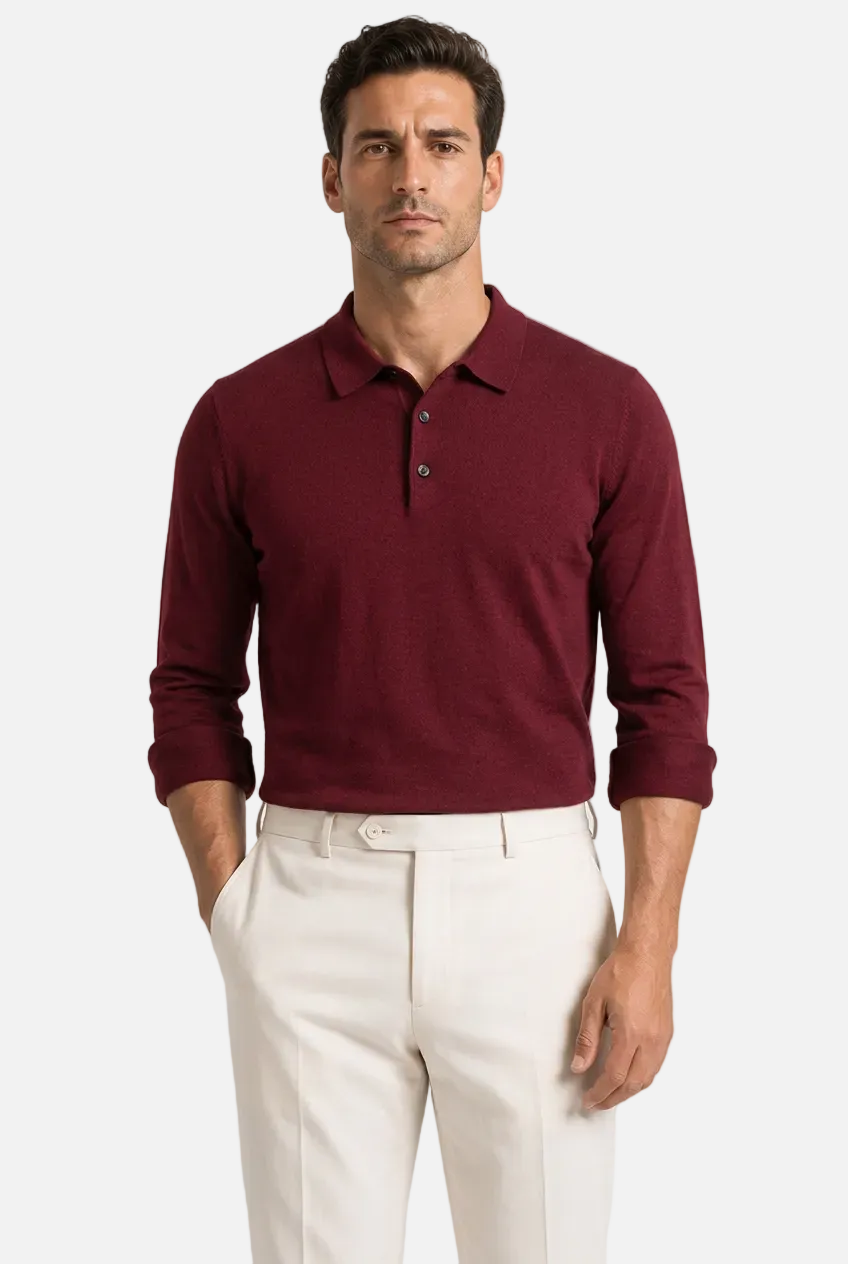 Men's Knit Long Sleeve Shirt