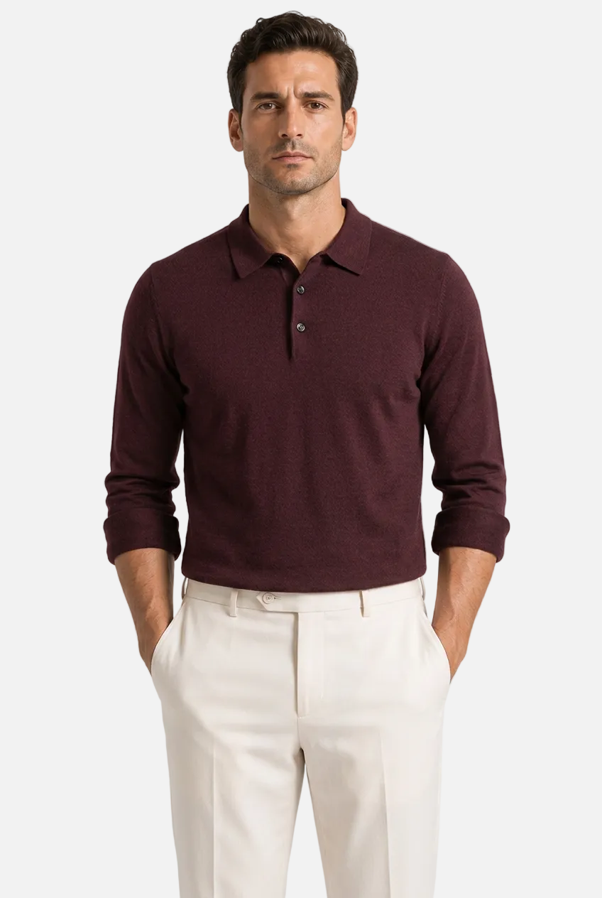 Men's Knit Long Sleeve Shirt