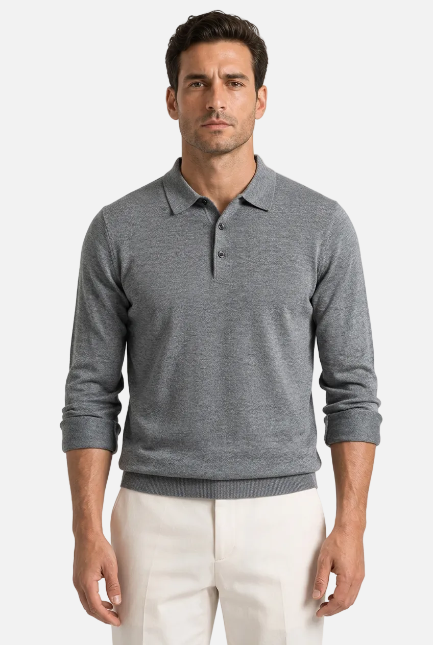 Men's Knit Long Sleeve Shirt