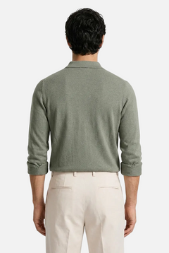 Men's Knit Polo Sweater