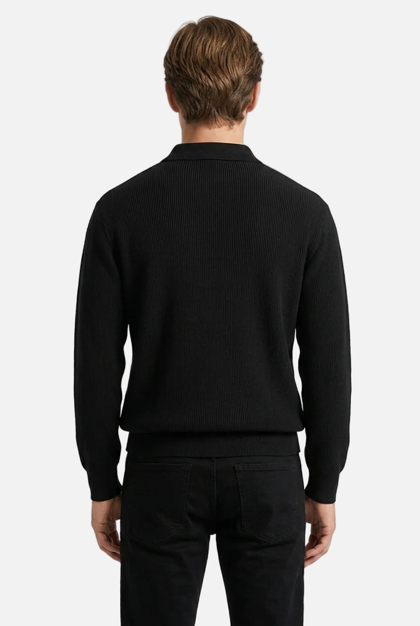 Men's Autumn Polo Sweater