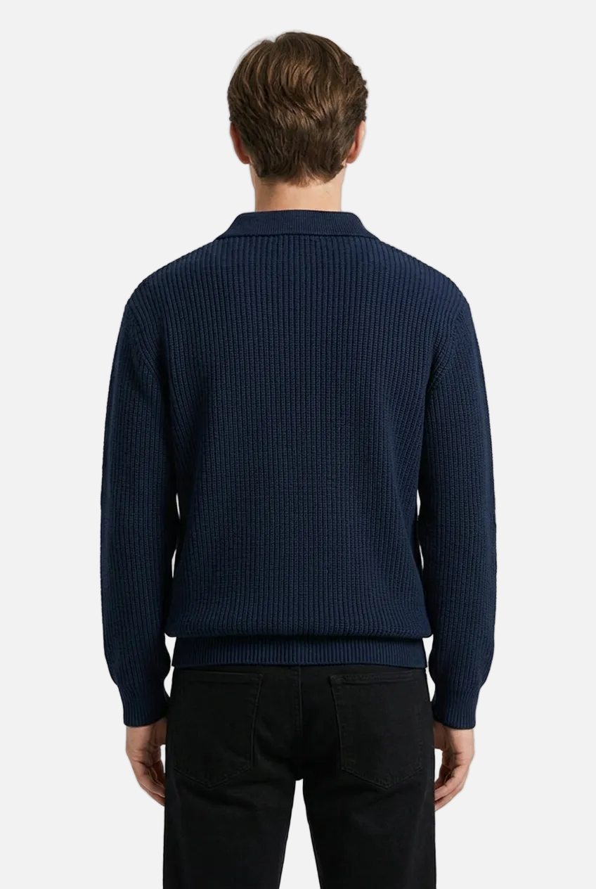 Men's Autumn Polo Sweater