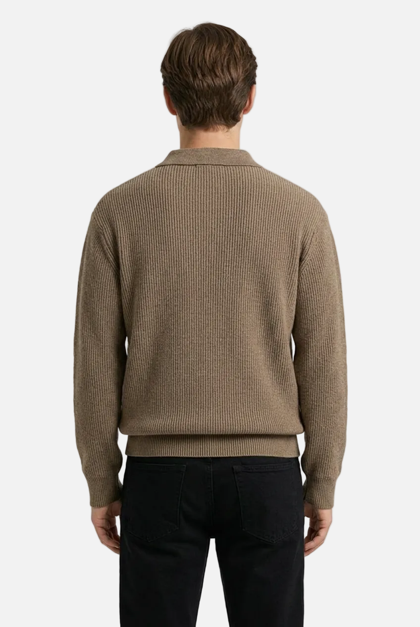 Men's Autumn Polo Sweater