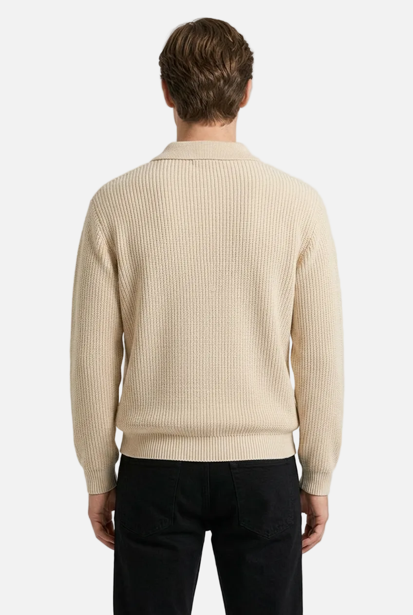 Men's Autumn Polo Sweater