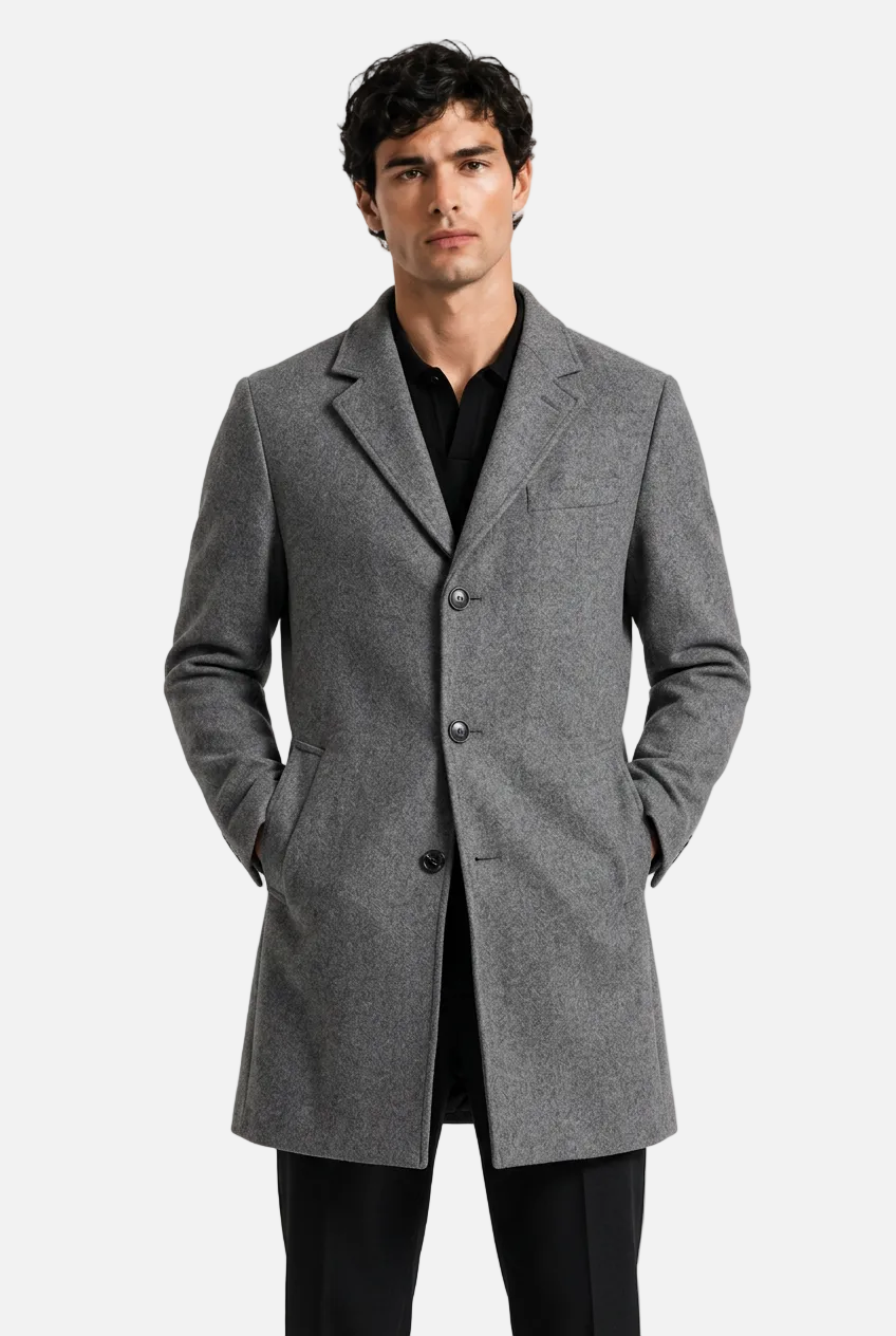 Men's Wool Overcoat