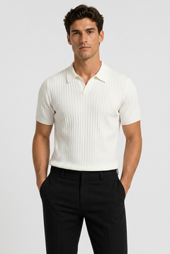 REDO: Men's Knit Collar Polo Shirt