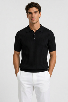 REDO: Men's Knit Collar Polo Shirt