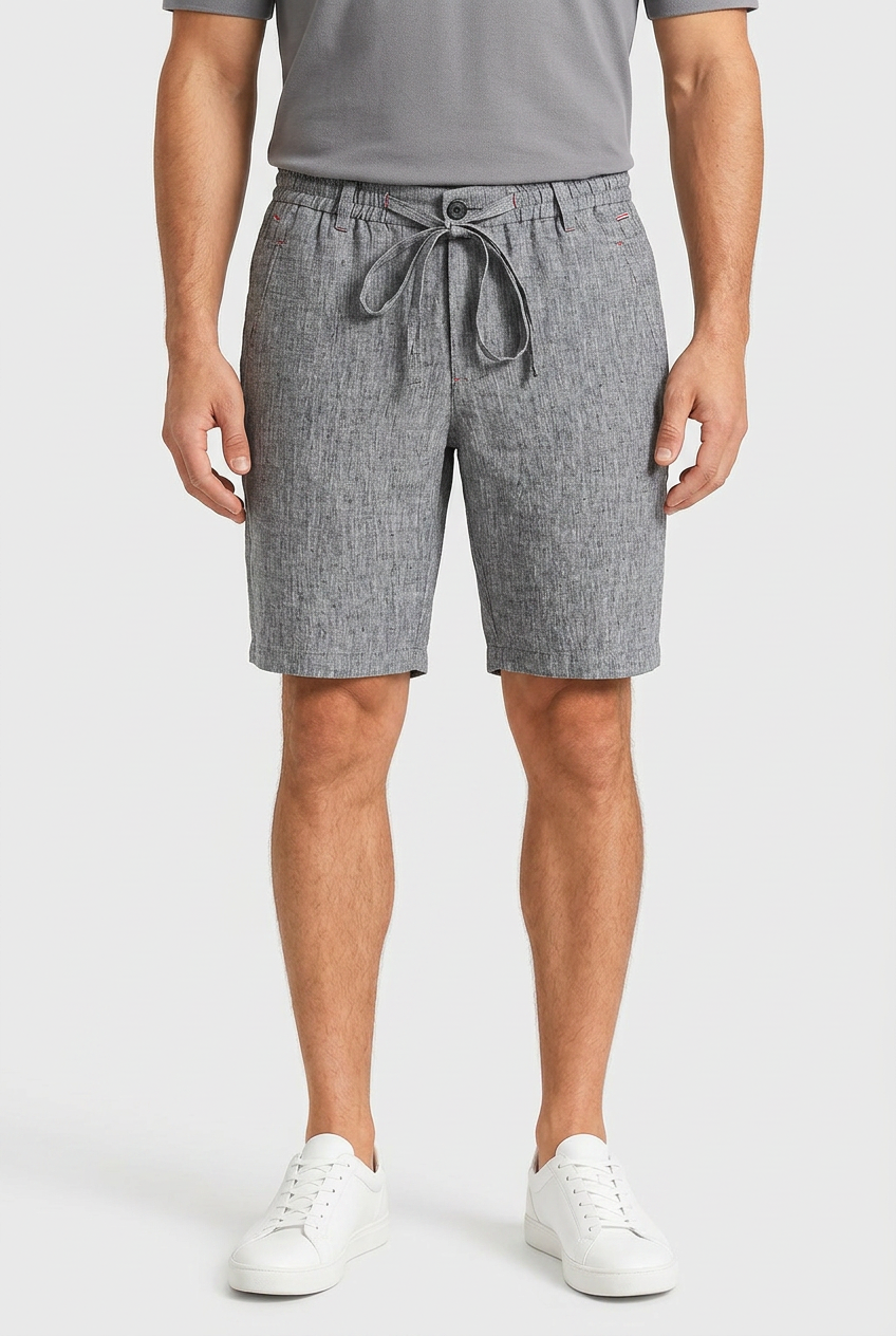 Men's Linen Straight Shorts