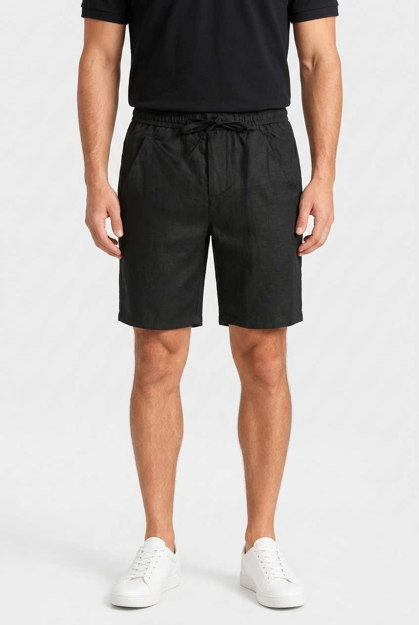 Men's Cropped Linen Shorts