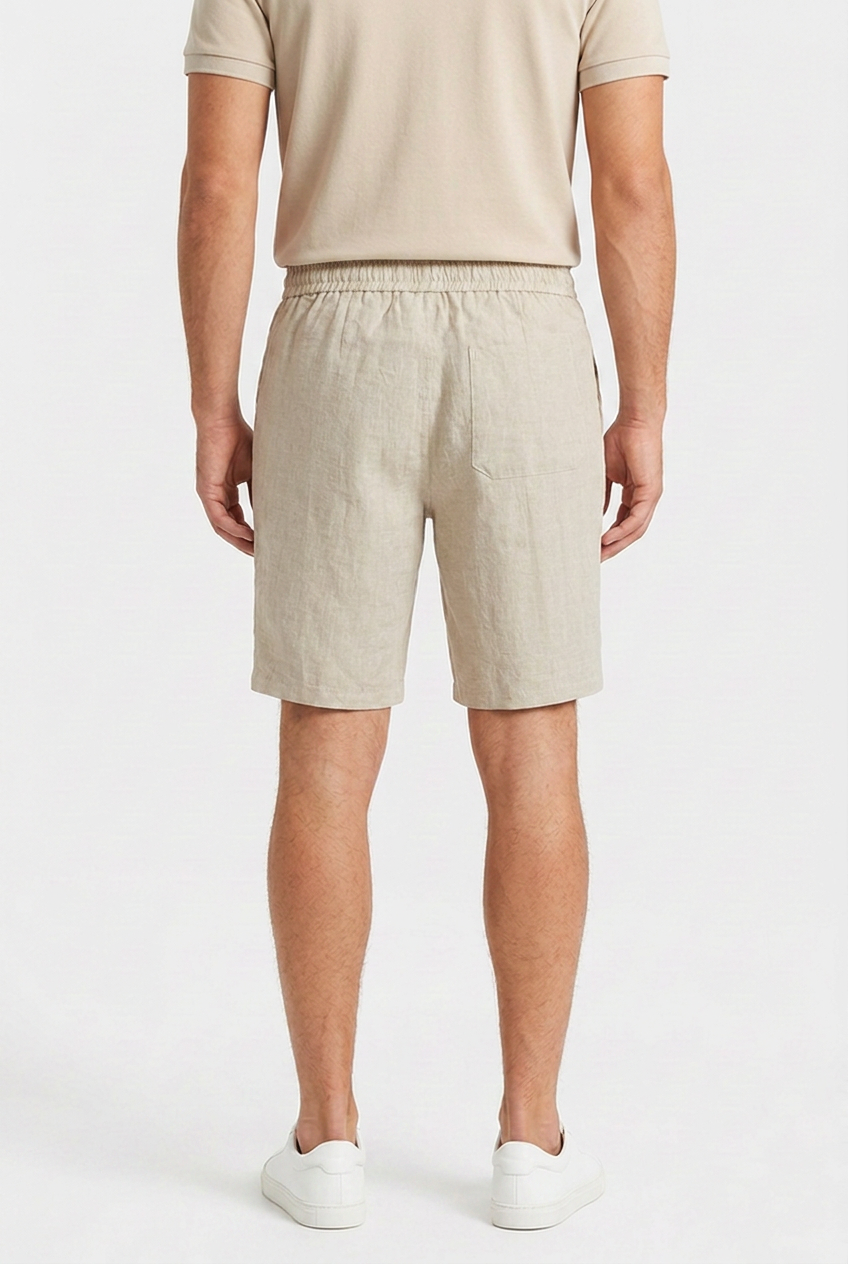 Men's Cropped Linen Shorts