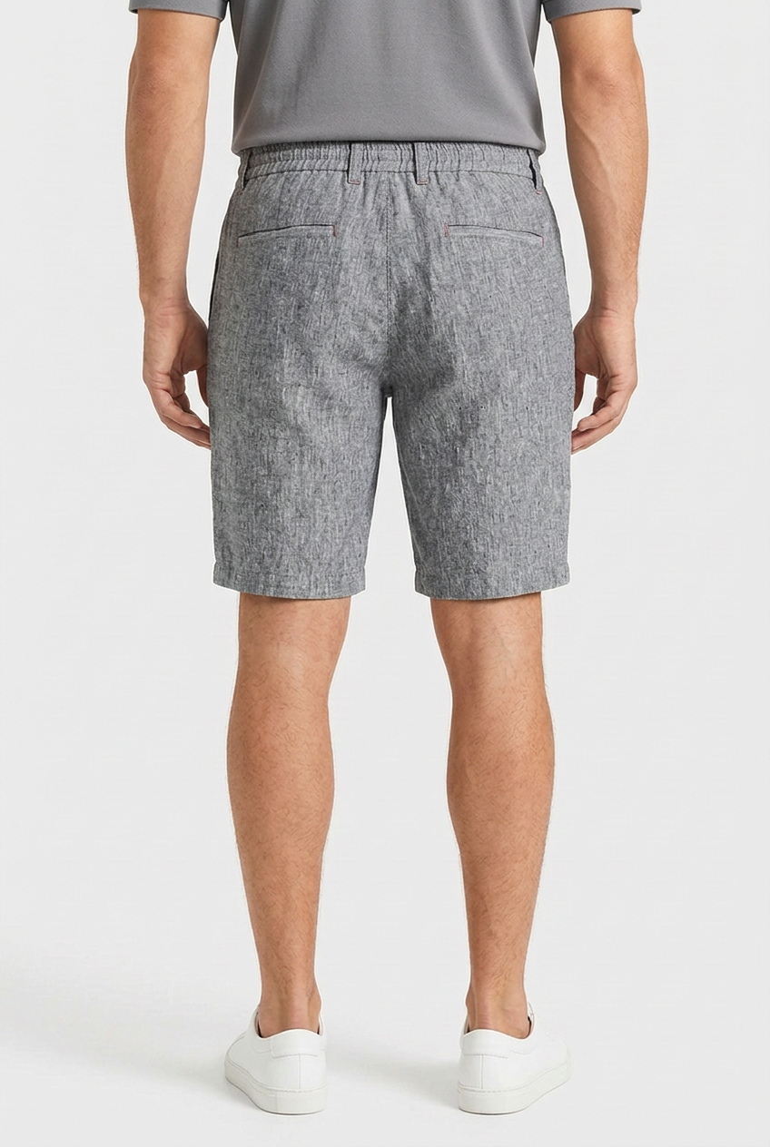 Men's Linen Straight Shorts