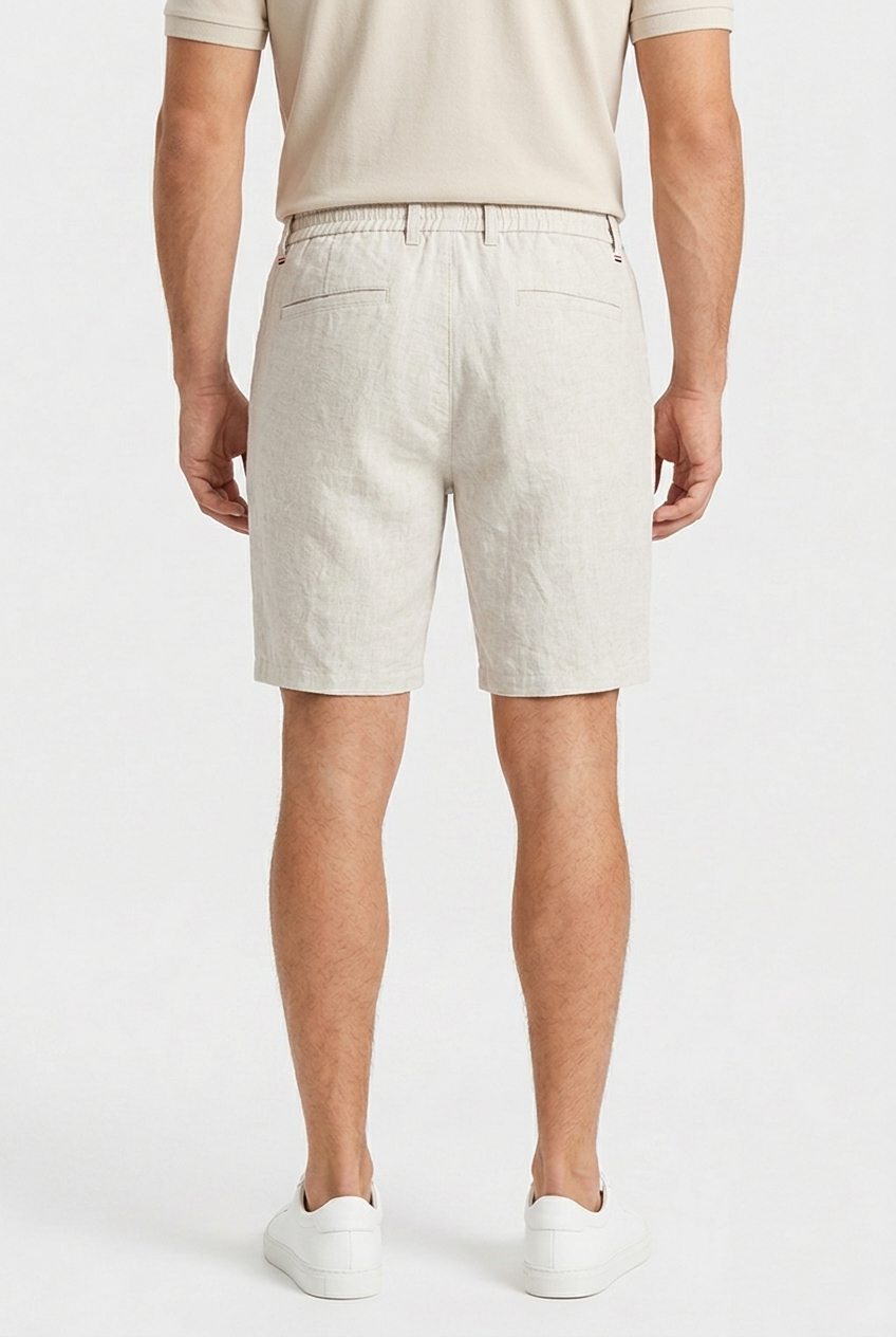 Men's Linen Straight Shorts