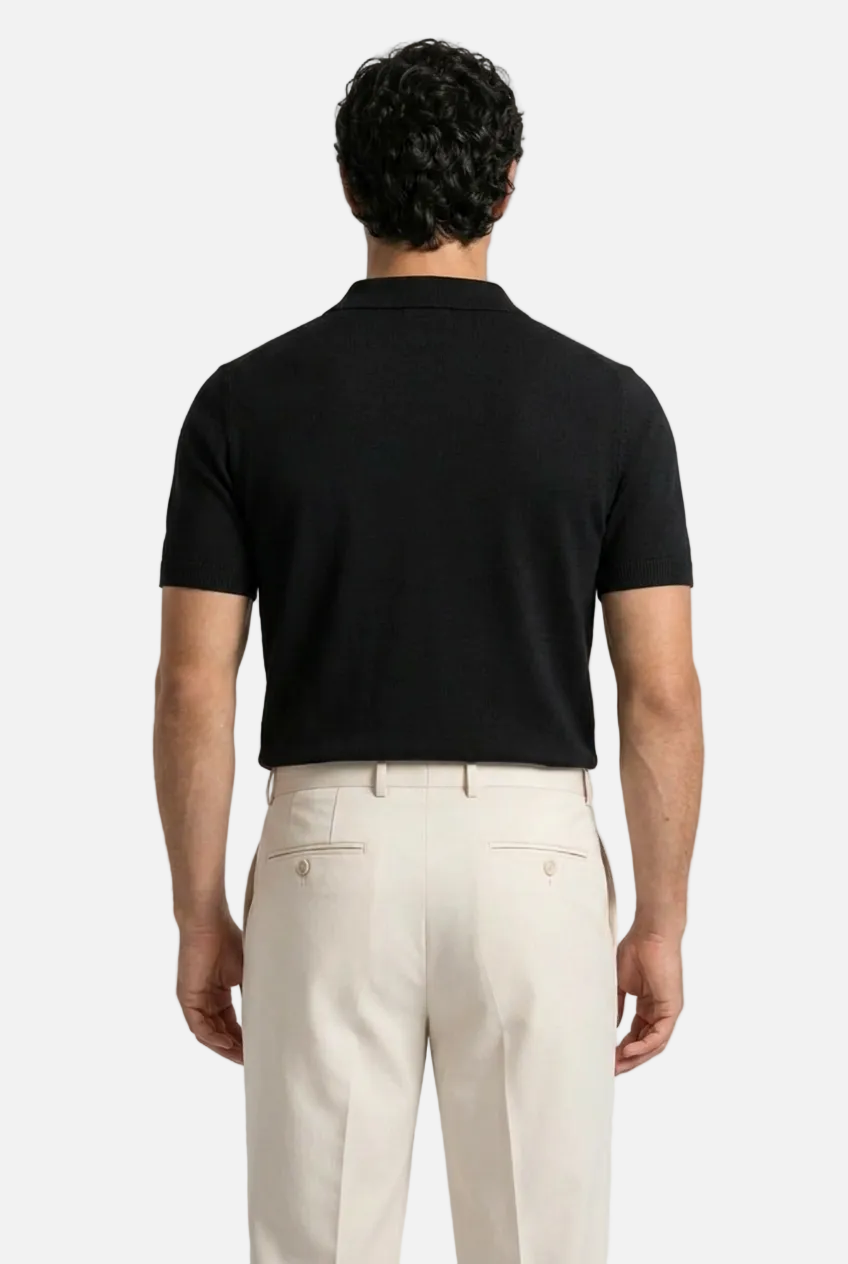 Men's Slim Knit Polo Shirt
