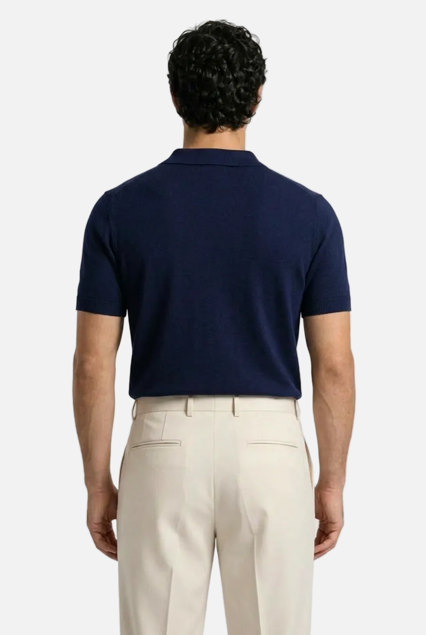 Men's Slim Knit Polo Shirt