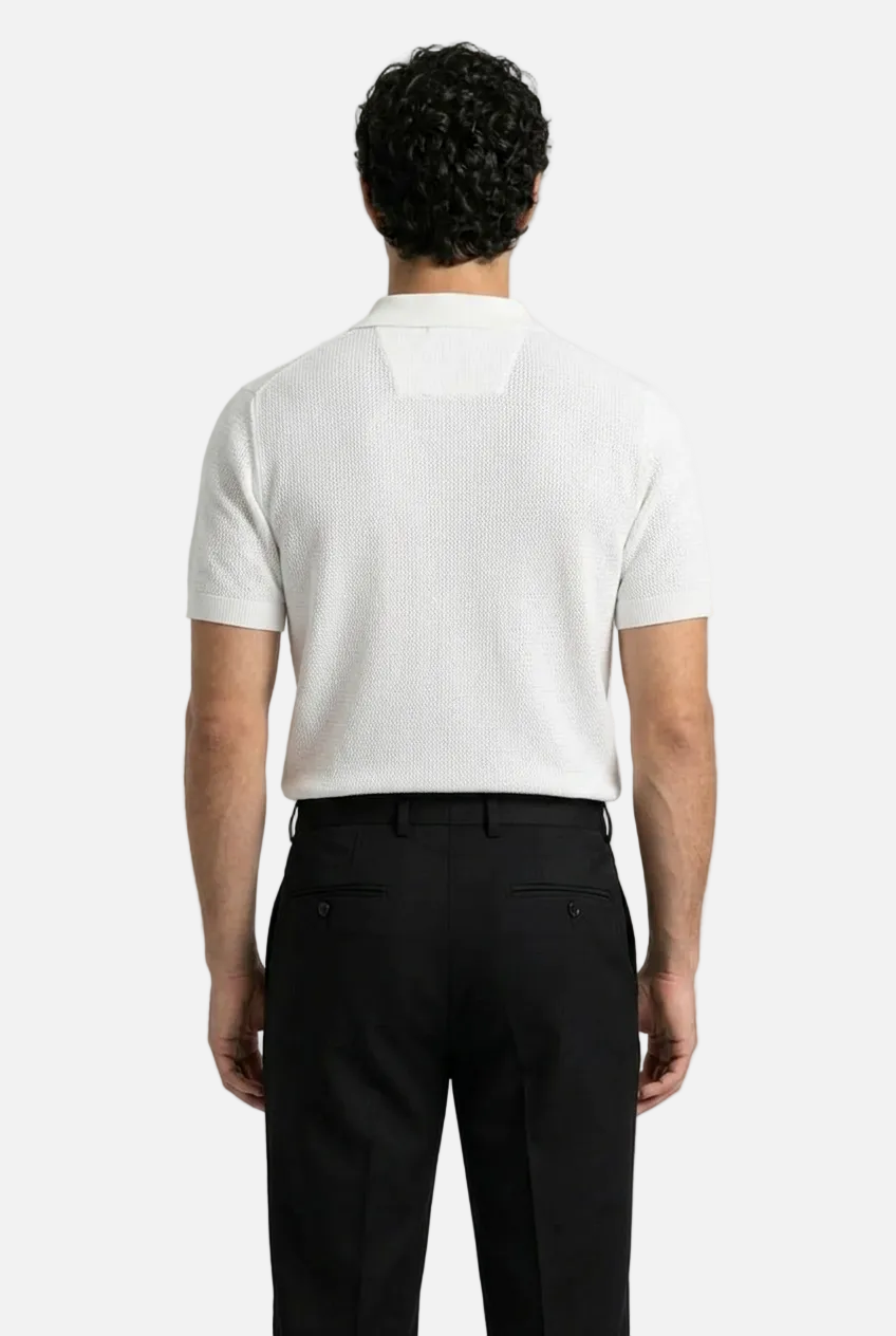 Men's Slim Knit Polo Shirt
