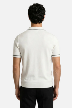 Men's Retro Knit Polo Shirt