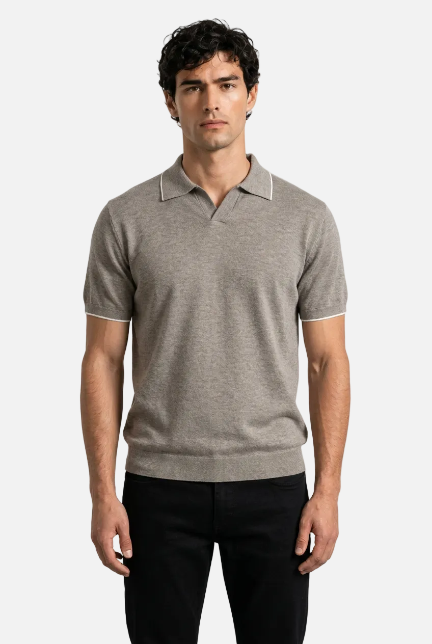 Men’s V-Neck Draped T-Shirt
