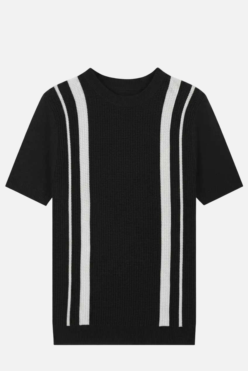Men’s Striped Knitted T-Shirt