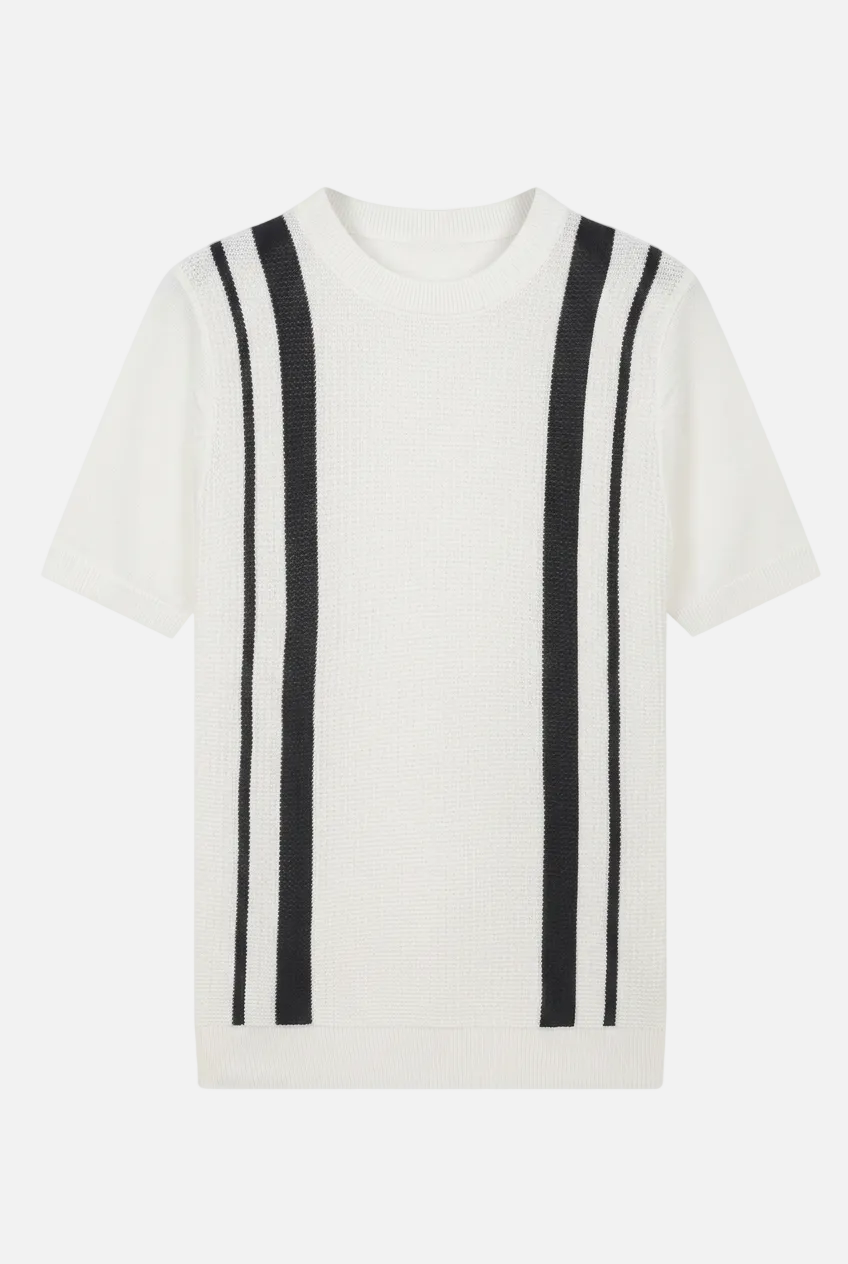 Men’s Striped Knitted T-Shirt