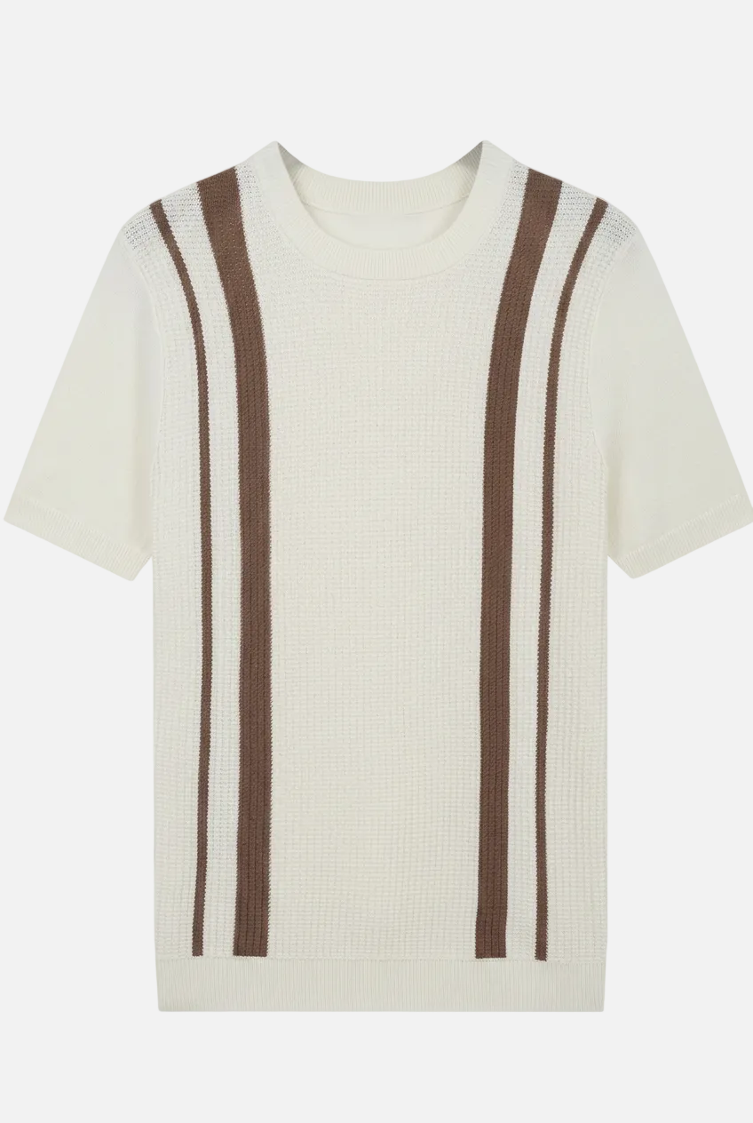 Men’s Striped Knitted T-Shirt