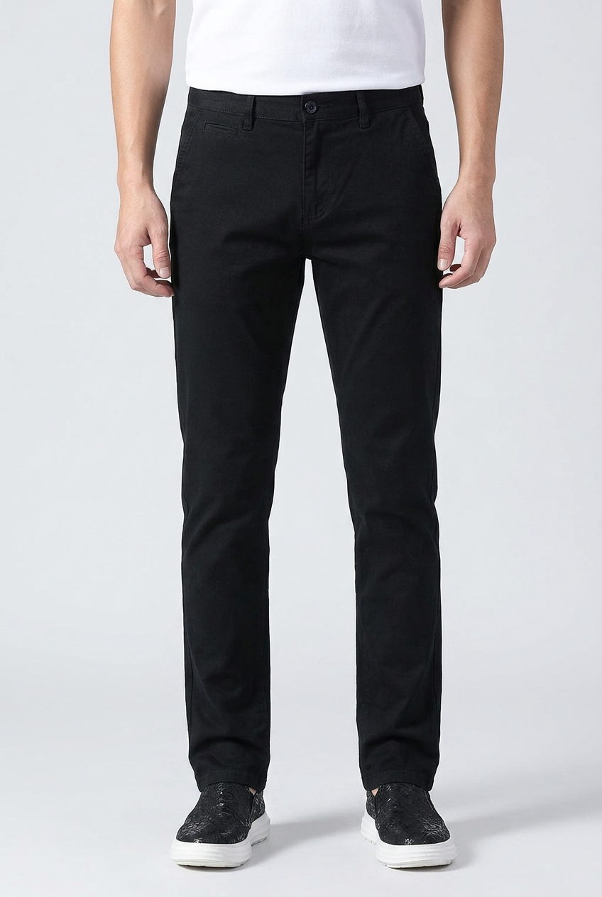 Men's Slim Cotton Trousers