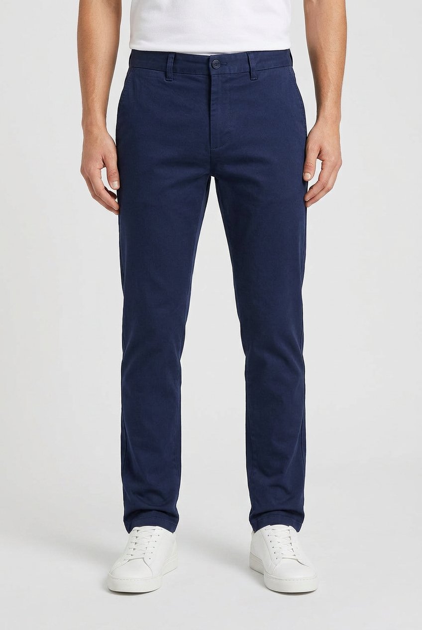 Men's Slim Cotton Trousers