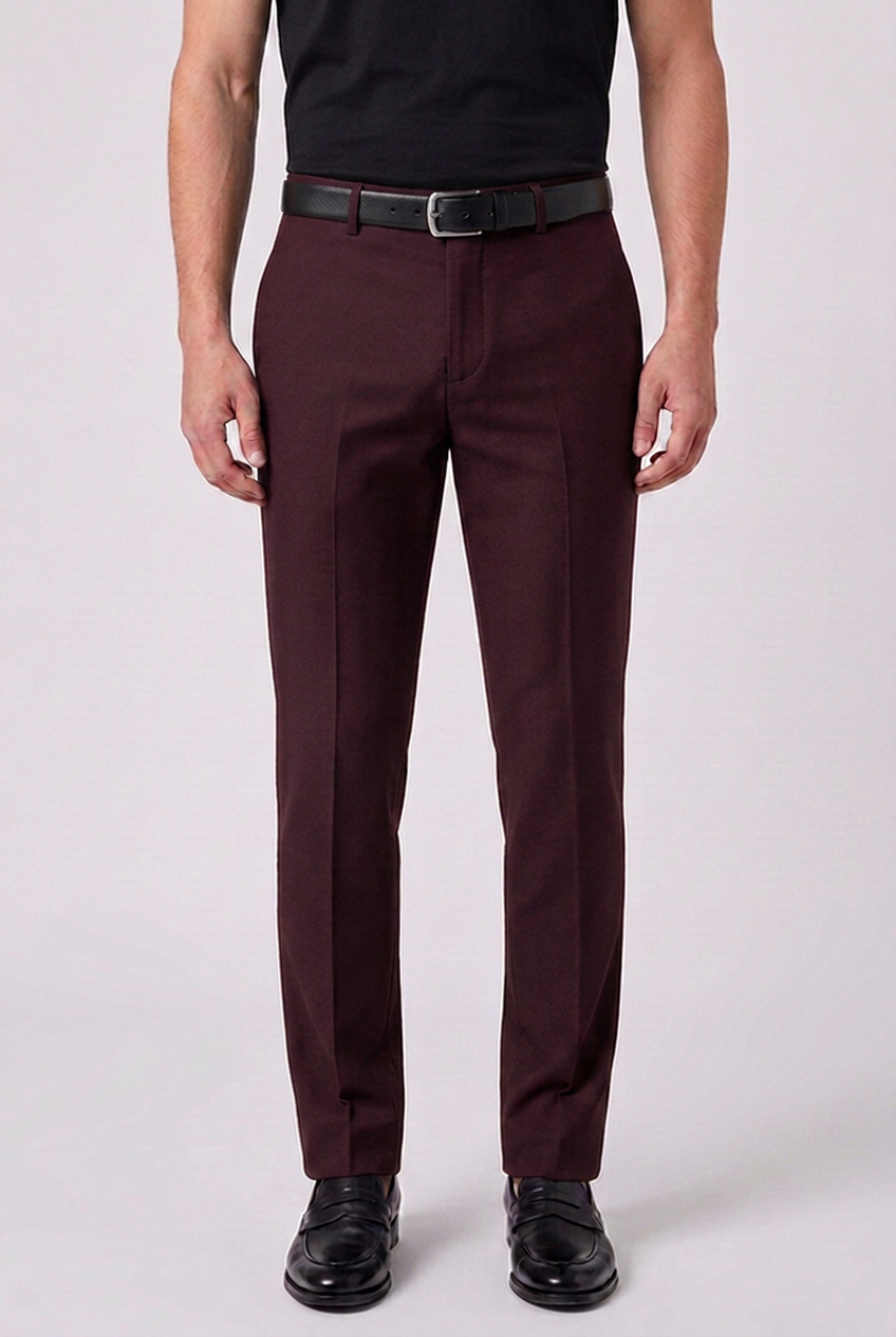 Men's Textured Dress Trousers