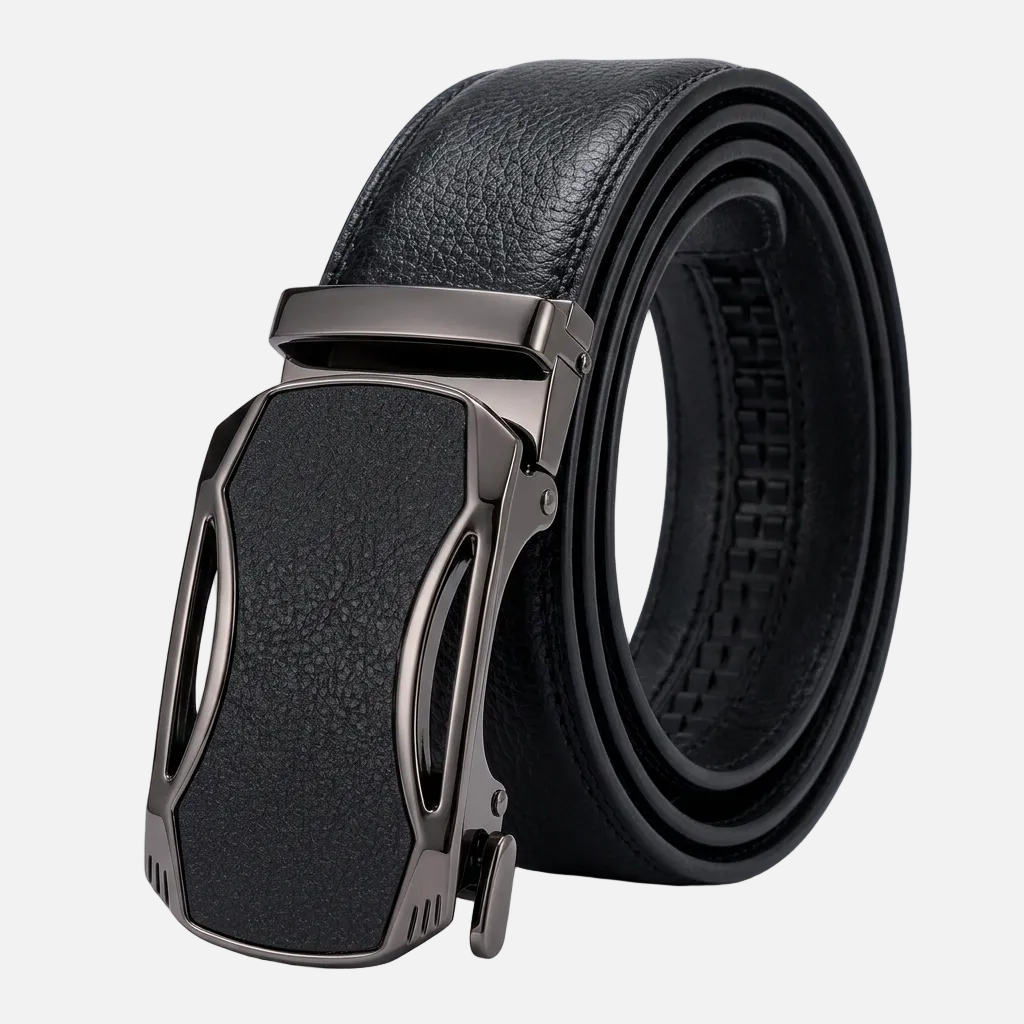 Men's Leather Buckle Belt