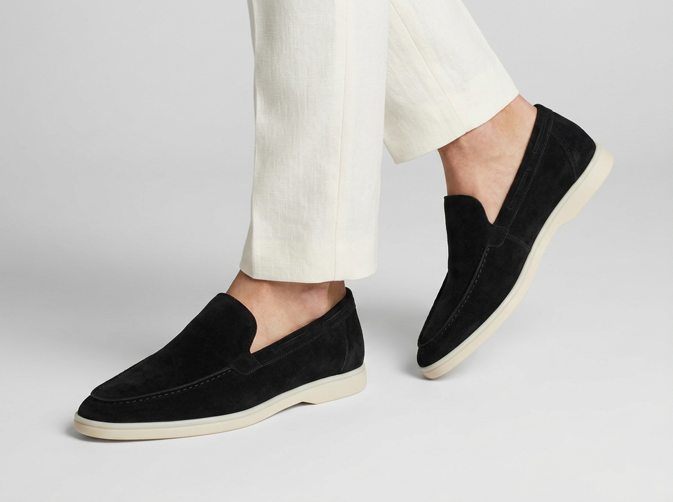 Men's Suede Slip-On Loafers