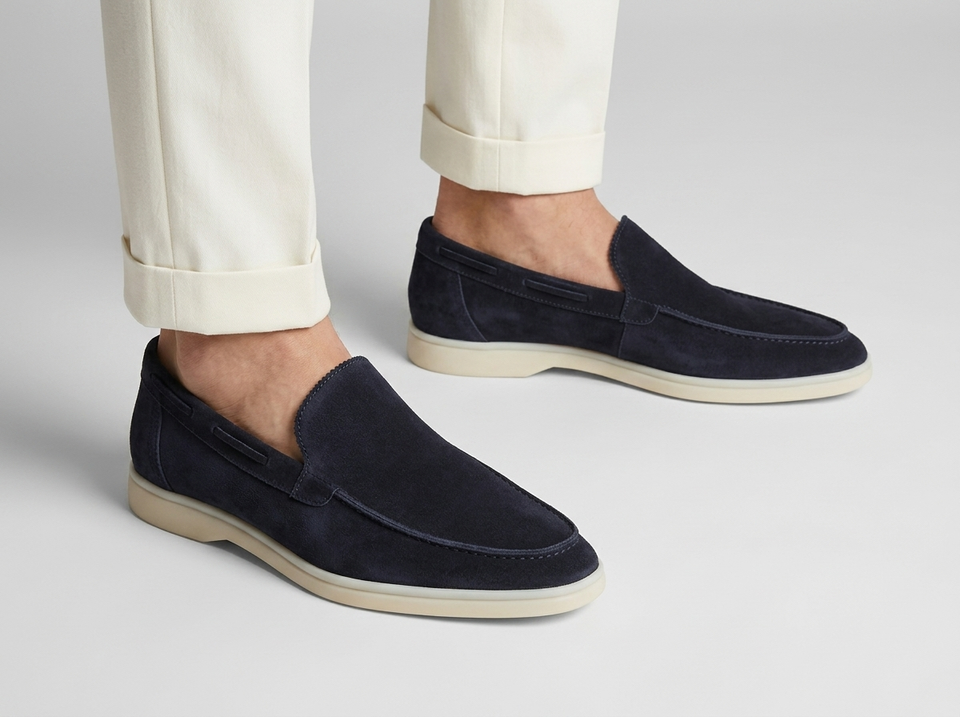 Men's Suede Slip-On Loafers