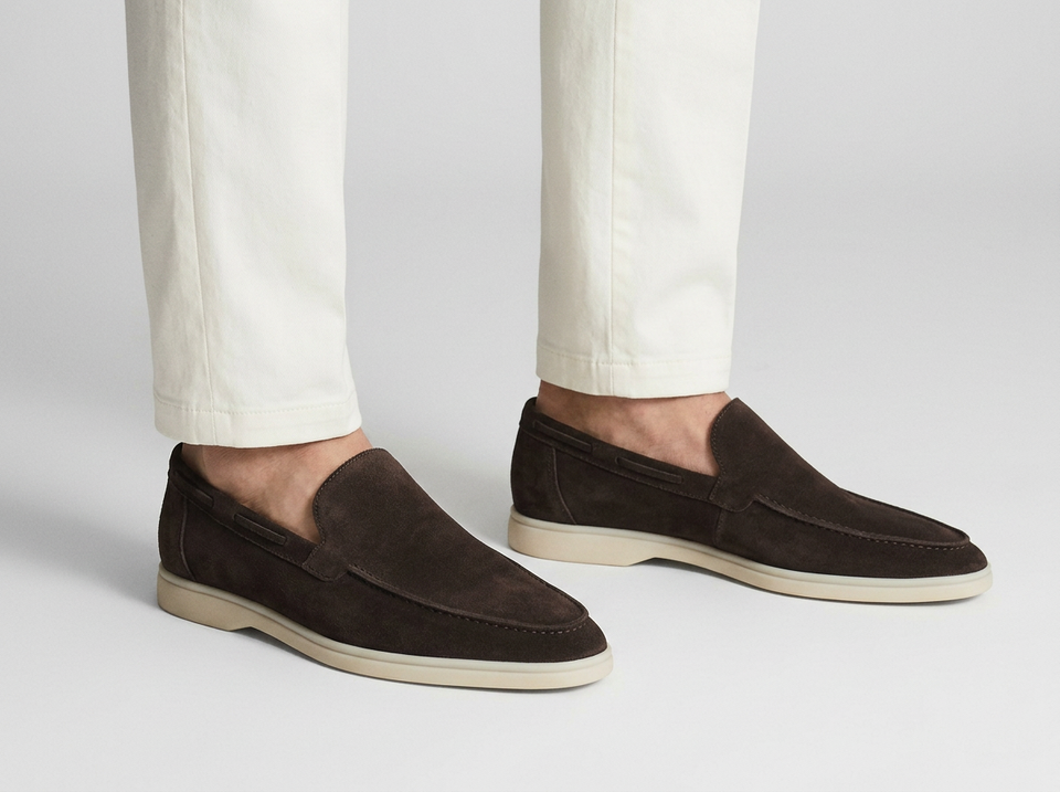 Men's Suede Slip-On Loafers