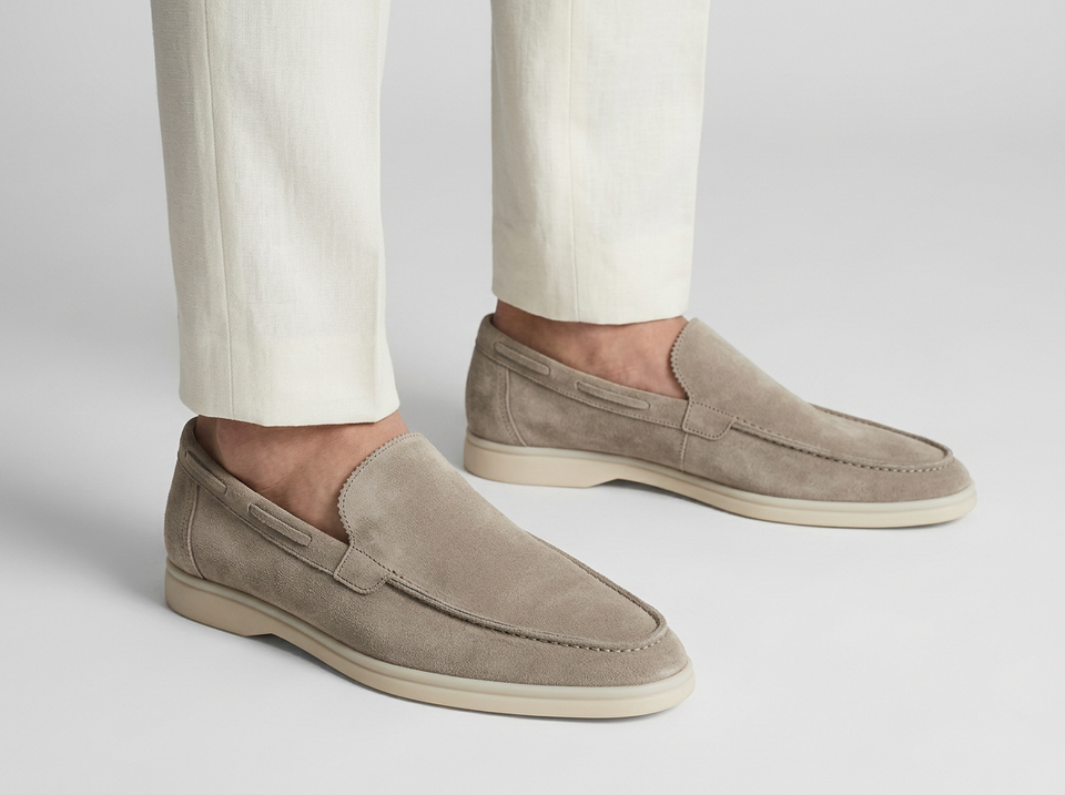 Men's Suede Slip-On Loafers