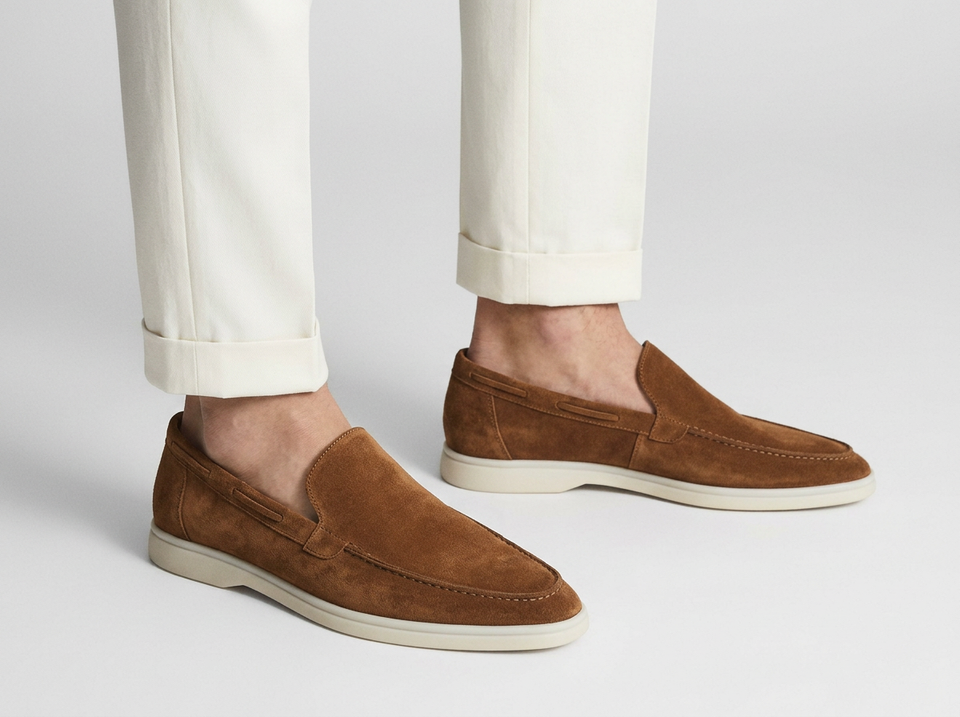 Men's Suede Slip-On Loafers