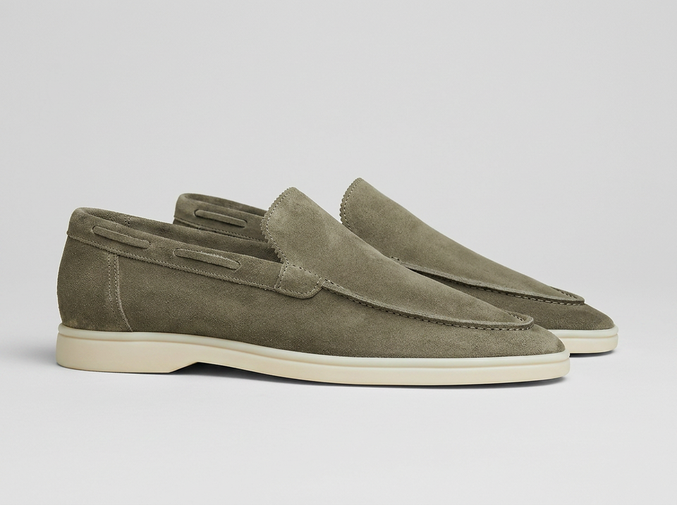 Men's Suede Slip-On Loafers