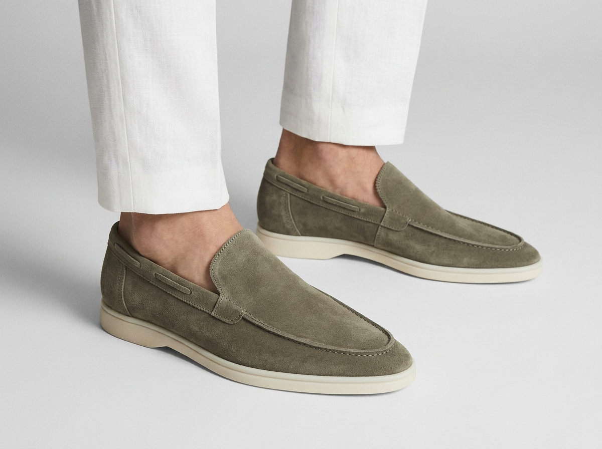 Men's Suede Slip-On Loafers