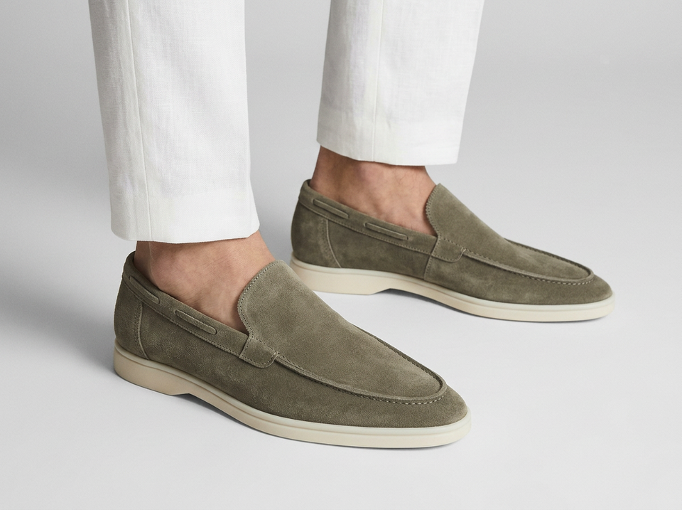 Men's Suede Slip-On Loafers