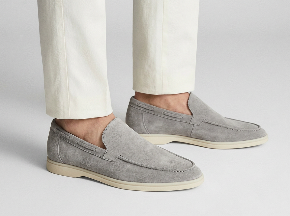 Men's Suede Slip-On Loafers