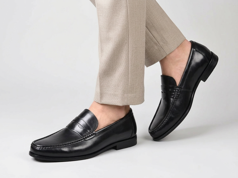 Men's Leather Flat Shoes