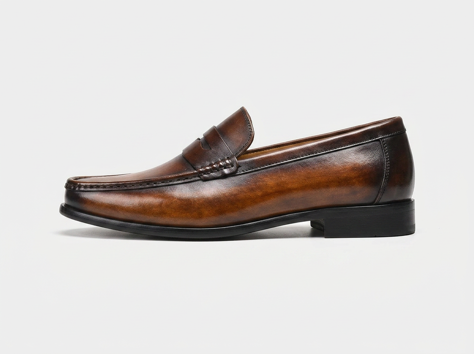 Men's Leather Flat Shoes
