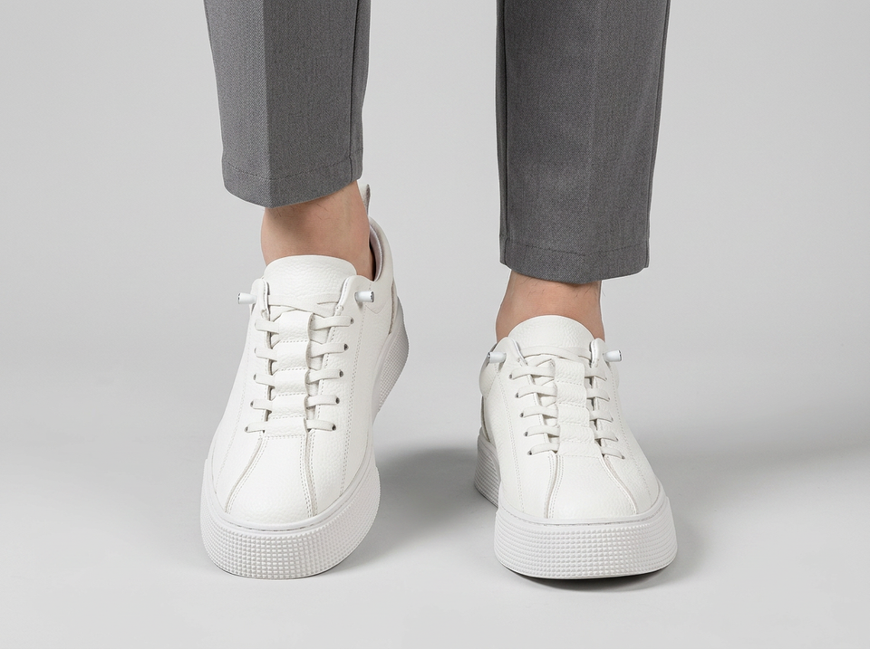 Men's Platform Lace-Up Sneakers