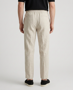 Men's Cotton Linen Cropped Trousers