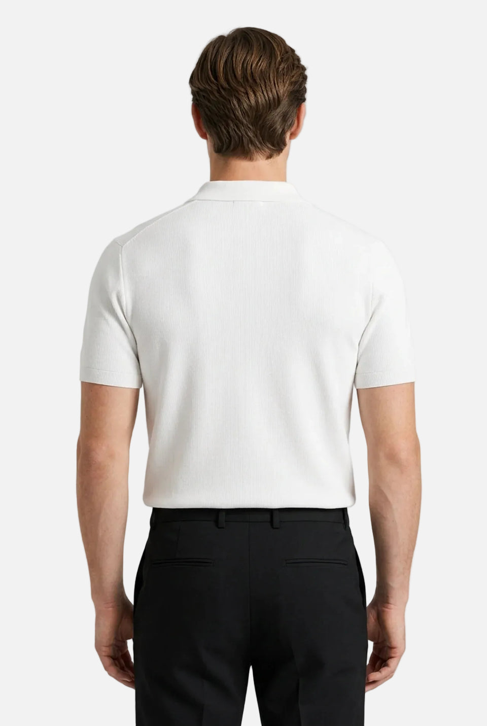 Men's Cotton Zipper Polo
