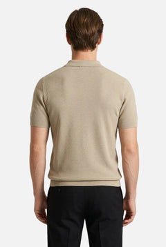 Men's Cotton Zipper Polo