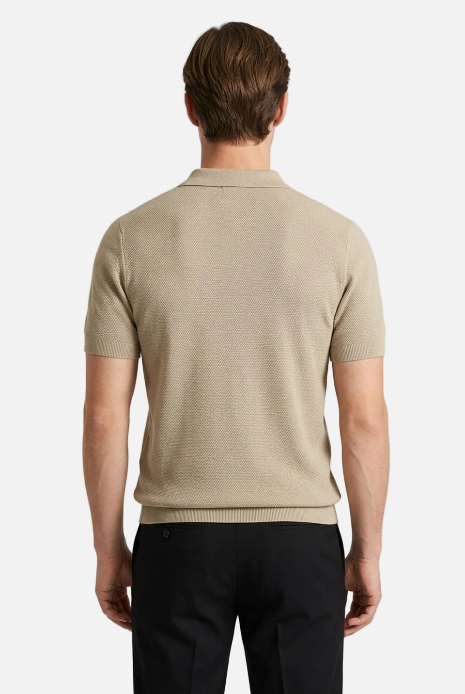 Men's Cotton Zipper Polo