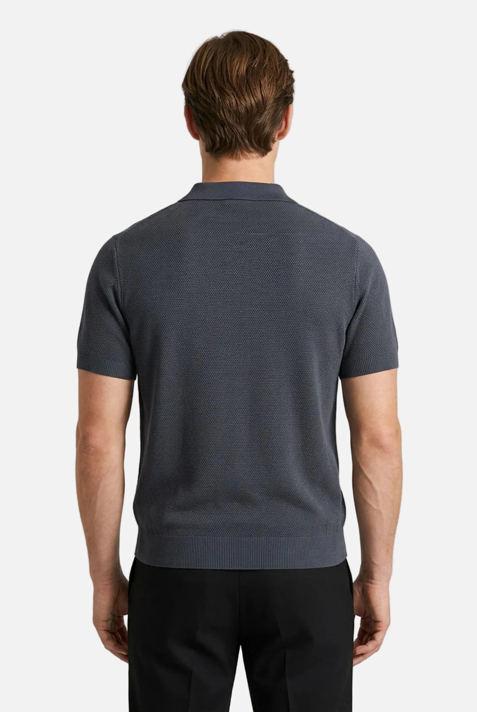 Men's Cotton Zipper Polo