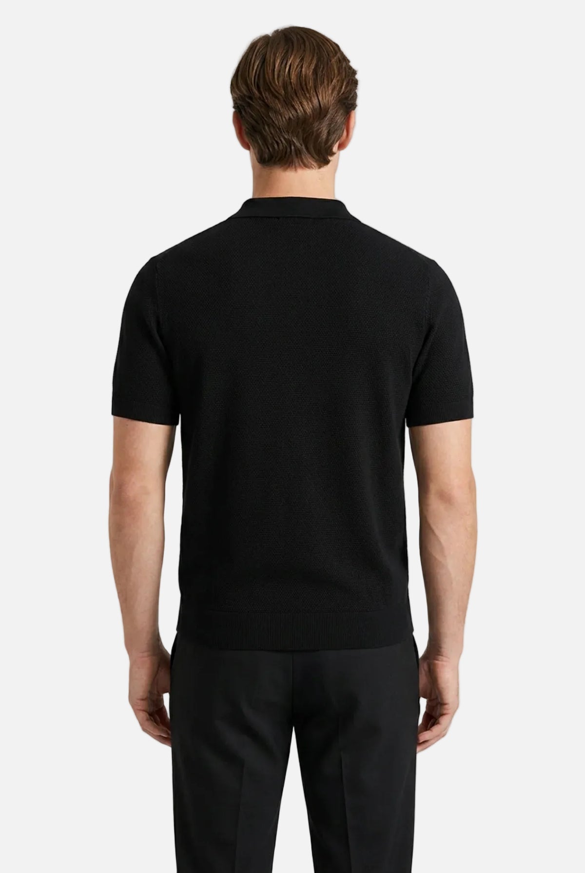 Men's Cotton Zipper Polo