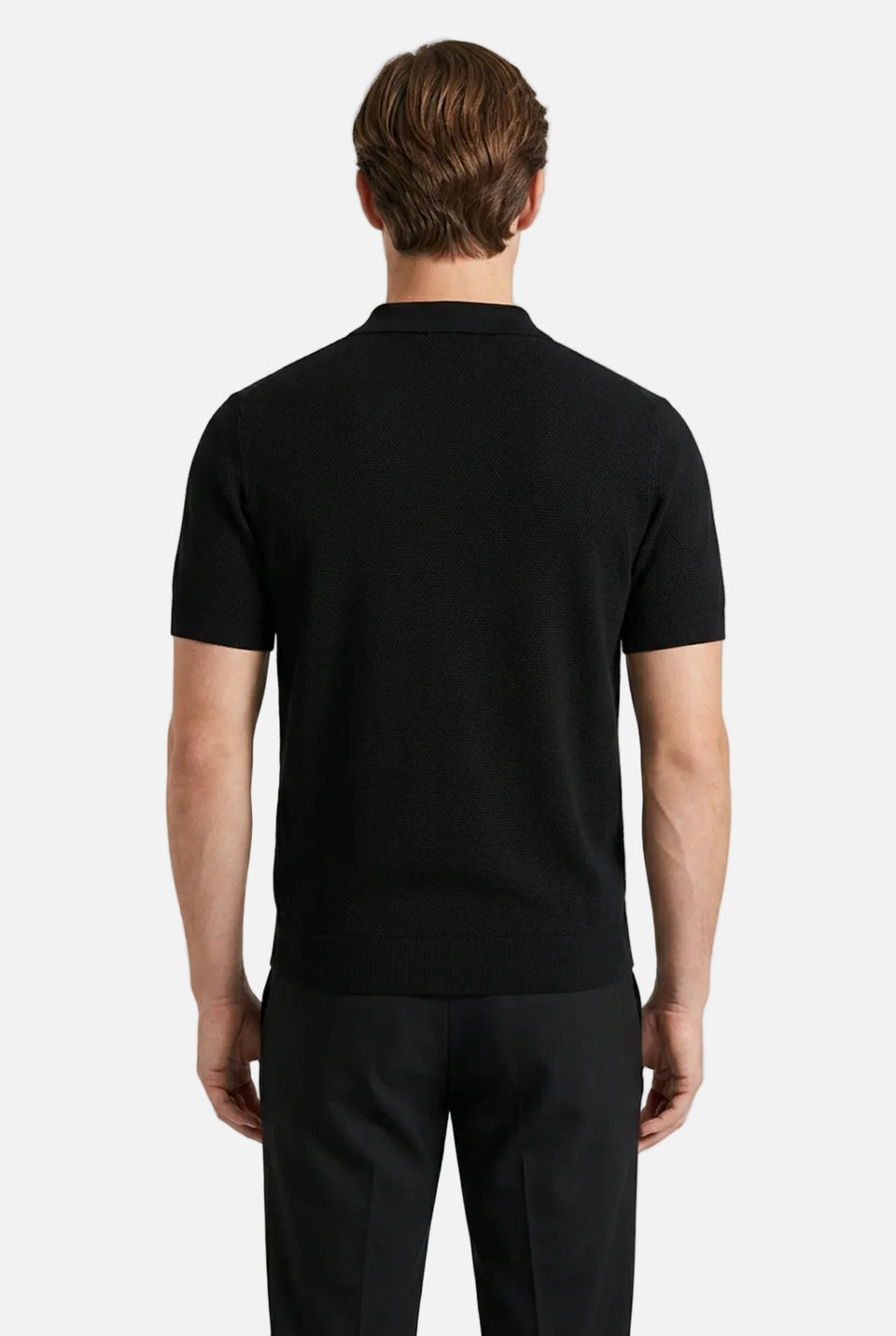 Men's Cotton Zipper Polo